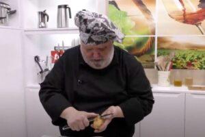 patatas rellenas con revuelto de morcilla paso 2