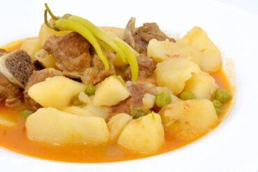 guiso de patatas con cordero