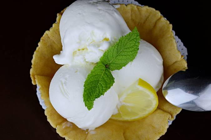 helado de limón casero paso final
