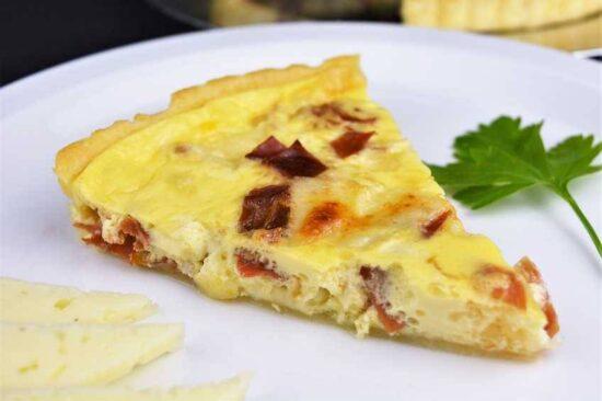 quiche de jamon y queso