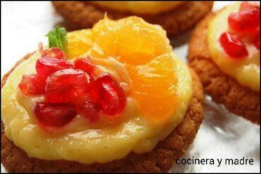 galletas con crema de mandarina