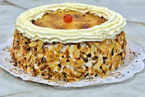 tarta de bizcocho casera