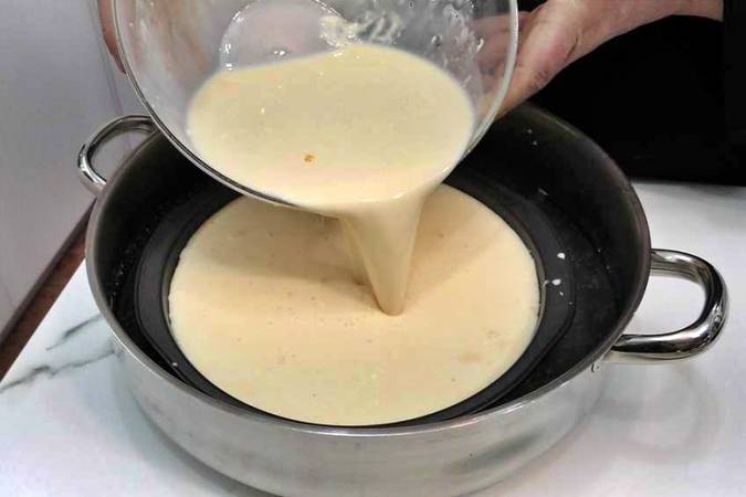 flan de queso y leche condensada paso 5