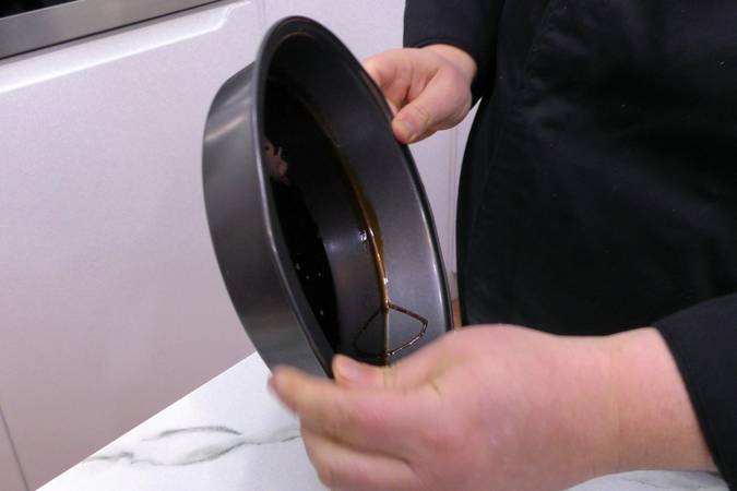 flan de turrón paso 1