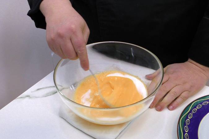 flan de turrón paso 2