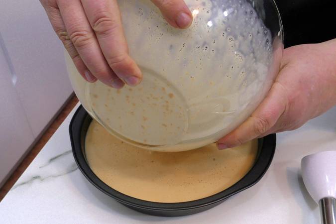 flan de turrón paso 4