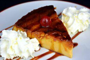 flan de turrón paso final