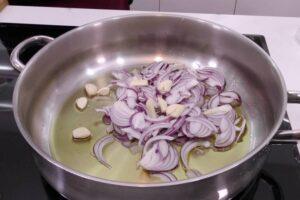 pollo a la jardinera, paso 1