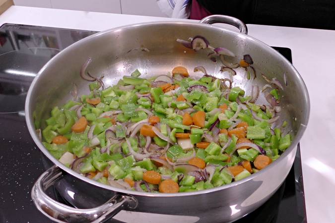 pollo a la jardinera, paso 2