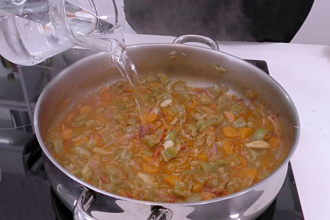 pollo a la jardinera, paso 4