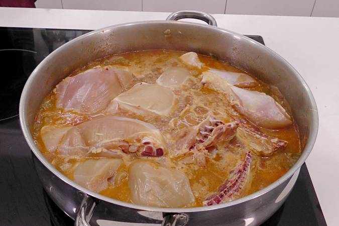 pollo a la jardinera, paso 5