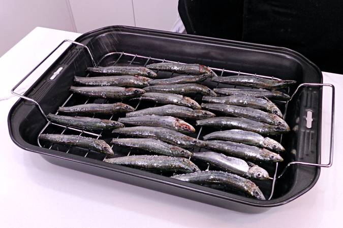 sardinas asadas paso 1
