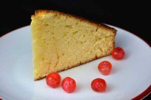 Bizcocho de queso y vainilla paso final