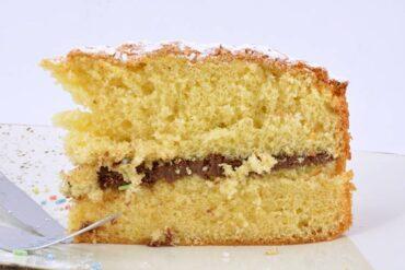 bizcocho de naranja con nutella