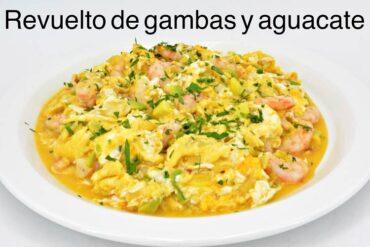 huevos revueltos con gambas