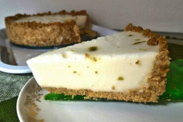 pastel de yogur y lima