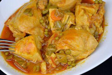 pollo a la jardinera