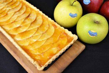 tarta de manzana con crema pastelera