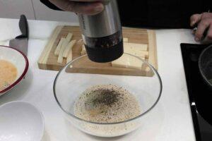 fingers de queso, paso 1