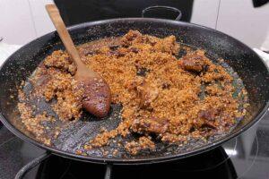arroz con conejo de Alicante paso 3