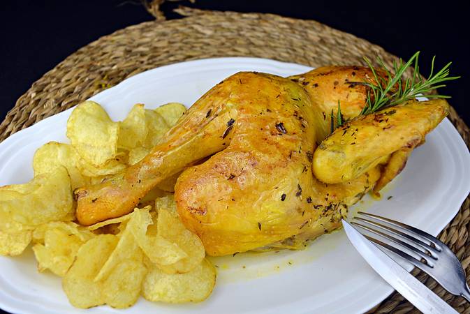 pollo asado para dieta paso final