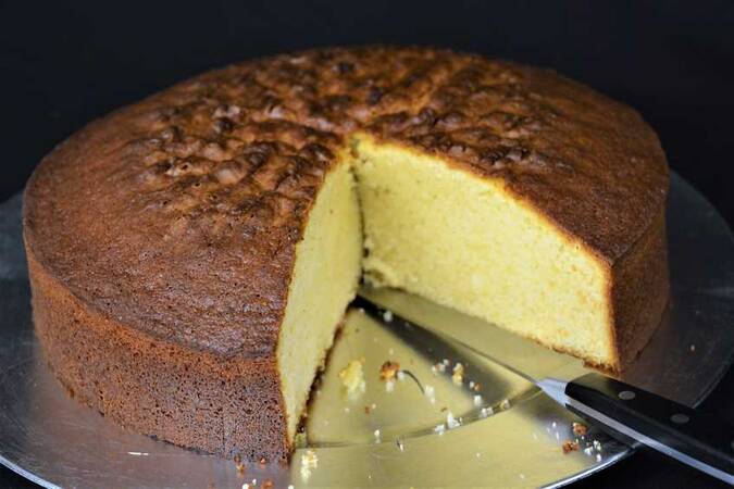 Bizcocho de amaretto paso final