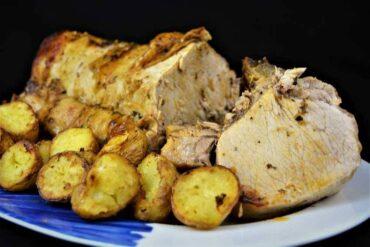 chuletas de cerdo con chimichurri