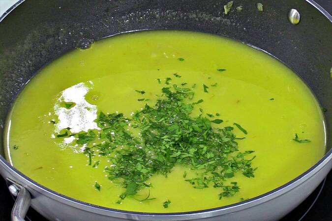 Salmón en salsa verde paso 3