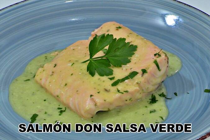 Salmón en salsa verde paso 5