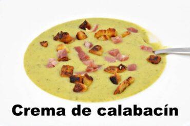 crema de calabacin con queso