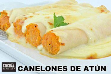 Canelones de atun