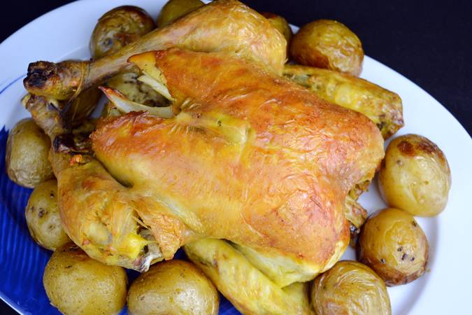 pollo asado con limón paso 8
