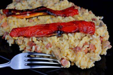 arroz con solomillo