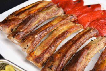 costillas de cerdo al ajillo