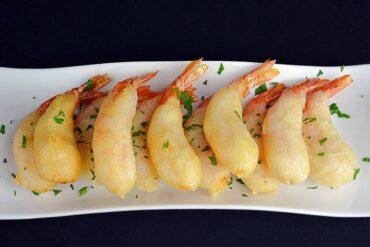 tempura de langostinos
