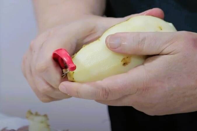 Salmonetes con patatas al ajillo paso 2