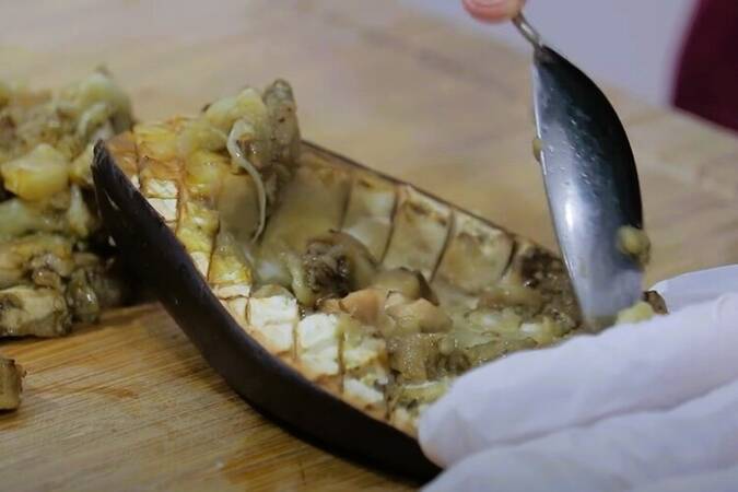 Berenjenas rellenas de cus cus paso 3