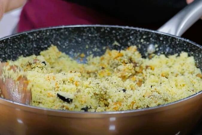 Berenjenas rellenas de cus cus paso 6