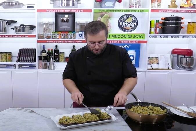 Berenjenas rellenas de cus cus paso 7