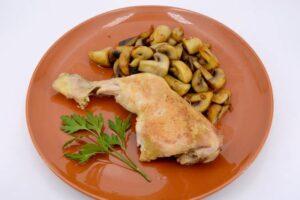 pollo con champiñones paso final