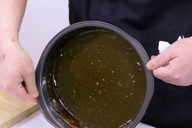 bizcocho de plátano caramelizado paso 2