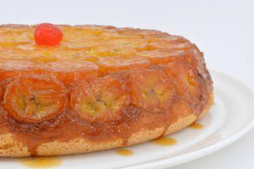 bizcocho de plátano caramelizado