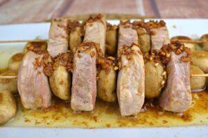 brochetas de solomillo