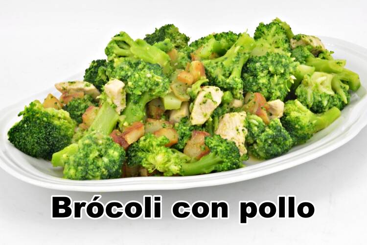 brocoli con pollo y patatas