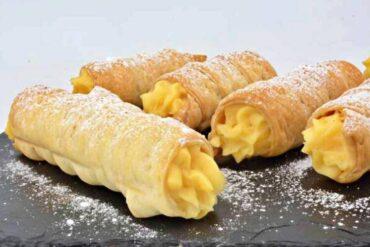 Cómo hacer cañas rellenas con crema pastelera