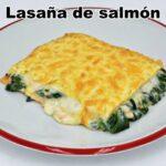 lasaña de salmón y espinacas
