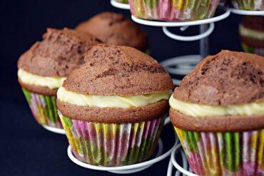 magdalenas de chocolate rellenas