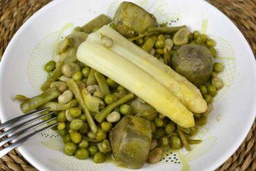 menestra de verduras con cordero