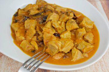 secreto de cerdo con salsa