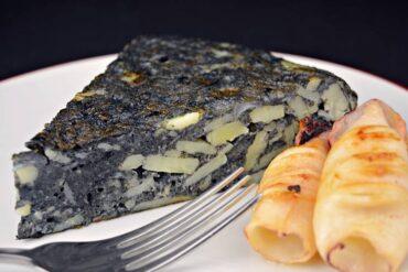 tortilla de patatas negra